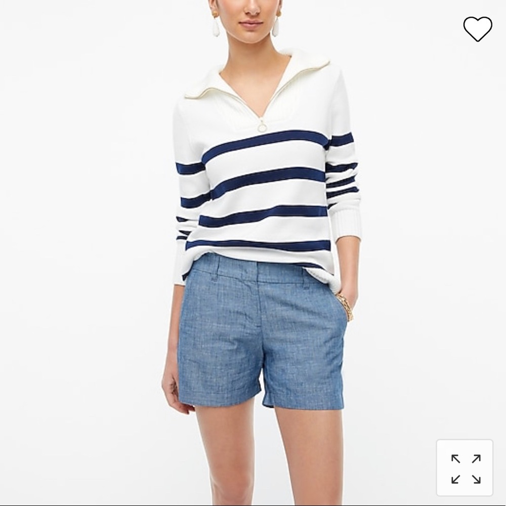 J. Crew Factory 5” Classic Chambray Shorts